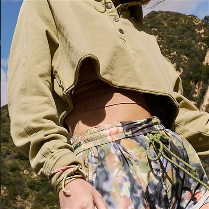 Casual Crop Collar Sweatshirt for Women