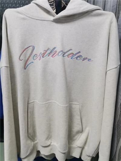 Embroidered Printed Hoodie