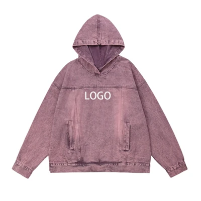 Vintage Distressed Washed Hoodie