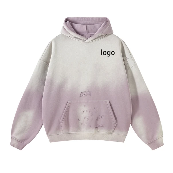 Wash To Make Old Grinding Edge Hoodie
