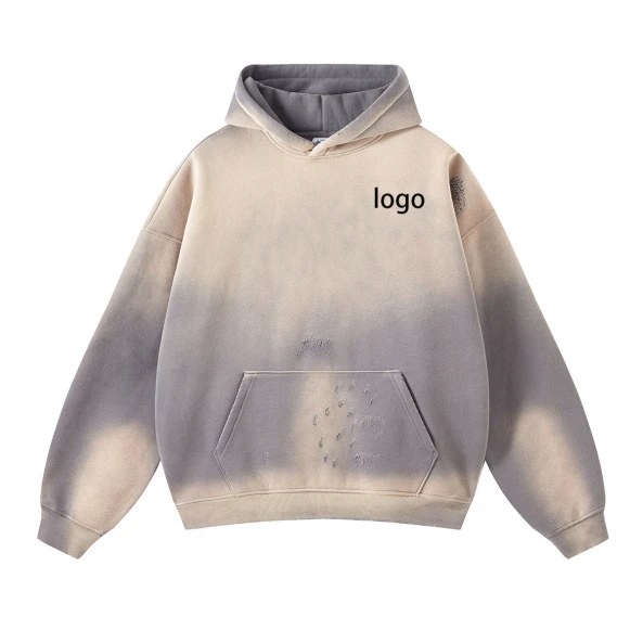 Wash To Make Old Grinding Edge Hoodie