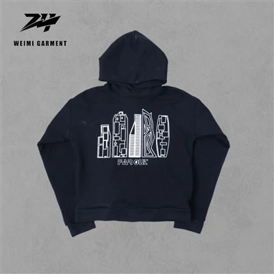 Complex Screen Print Logo Black Hoodie