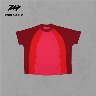 Patchwork Highweight Tshirts With Customer Logo