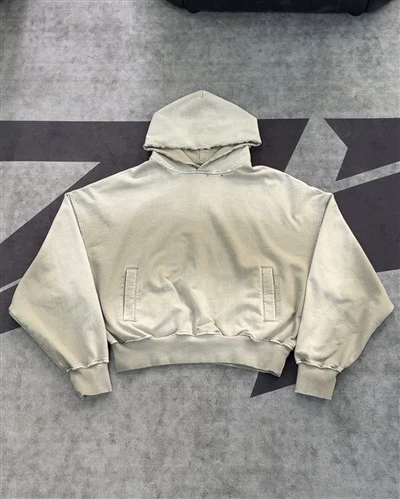 Wholesale OEM Vintage Washed Distressed Oversized Hoodie Kornit DTG Print