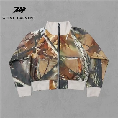 Zipper Printing Sweatshirt